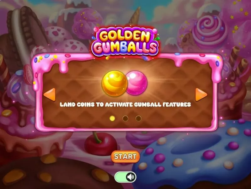 Golden Gumballs slots Introduction Screen