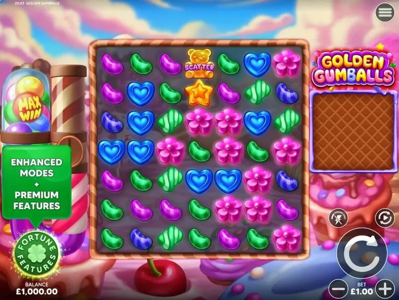 Golden Gumballs slots Main Screen Reels