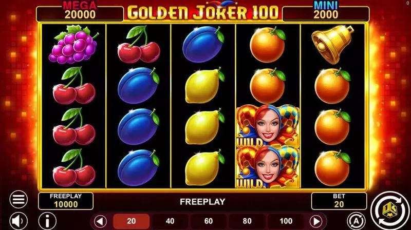 Golden Joker 100 Hold And Win slots Main Screen Reels