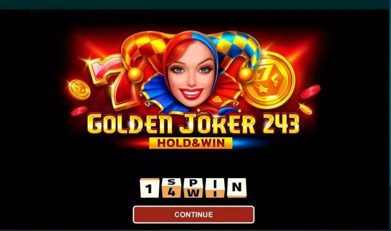 Golden Joker 243 Hold and Win slots Introduction Screen
