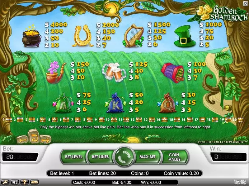 Golden Shamrock slots Info and Rules