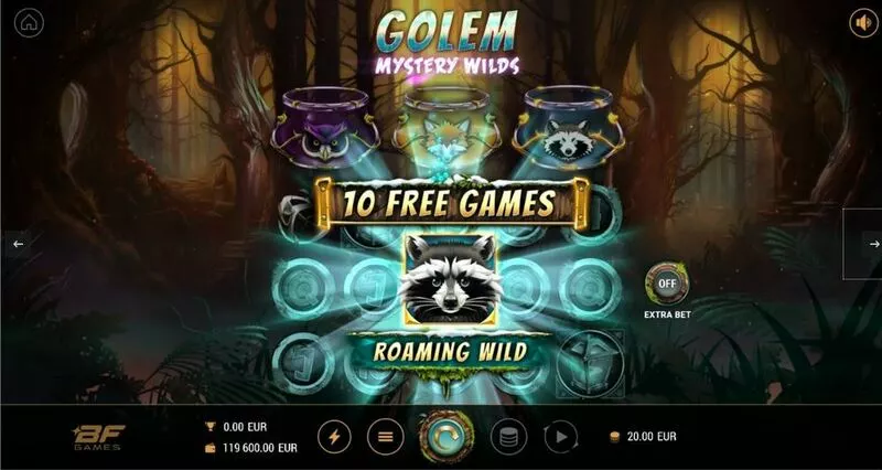 Golem Mystery Wilds slots Free Spins Feature
