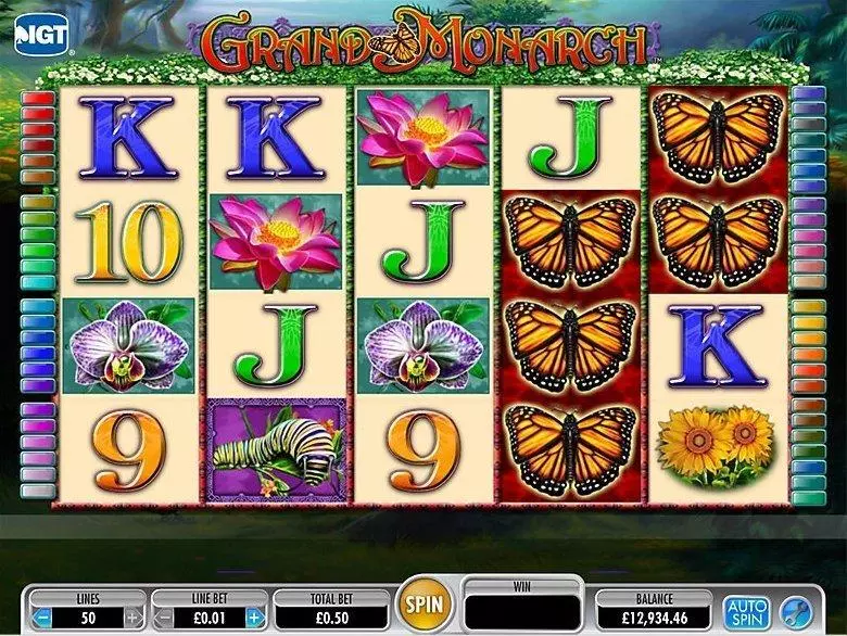 Grand Monarch slots Introduction Screen