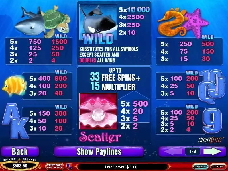 Great Blue slots Info and Rules