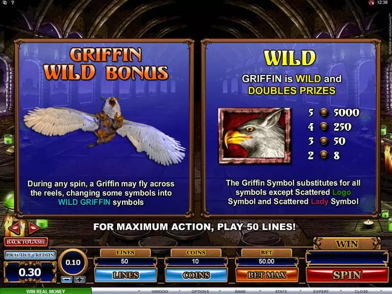 Great Griffin slots Bonus 1