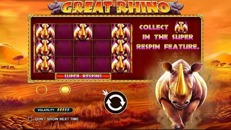 Great Rhino slots Info and Rules