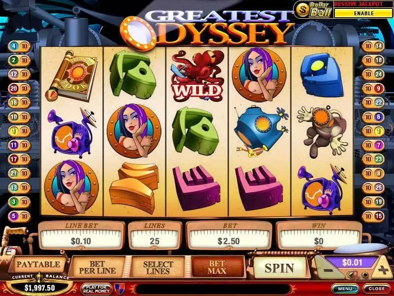 Greatest Odyssey slots Main Screen Reels