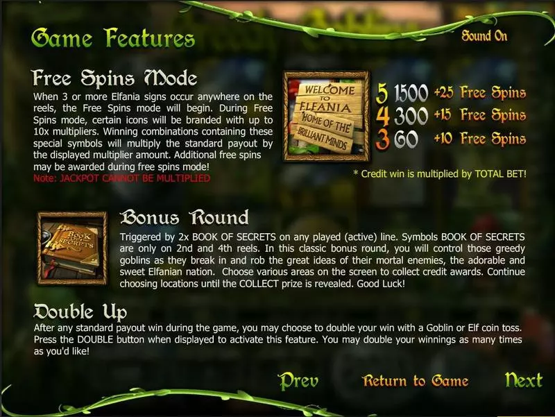 Greedy Goblins slots Info and Rules
