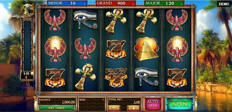 Guardians of Luxor 3 slots Main Screen Reels