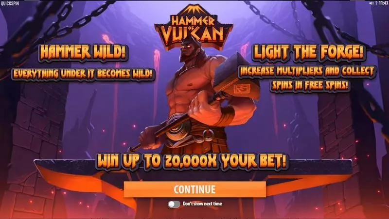 Hammer of Vulcan slots Bonus 1