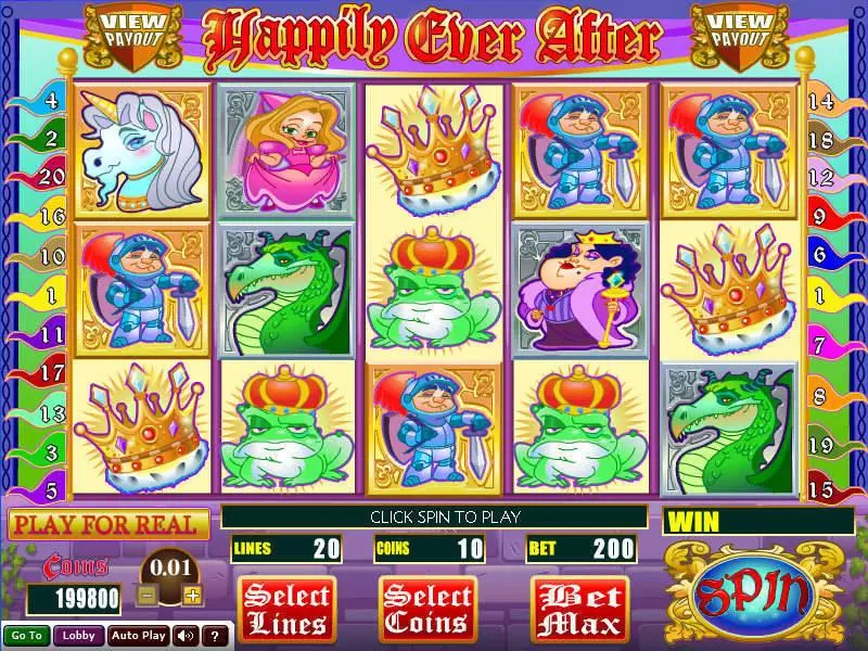 Happily Ever After slots Main Screen Reels