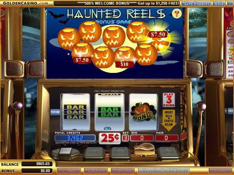 Haunted Reels slots Bonus 1