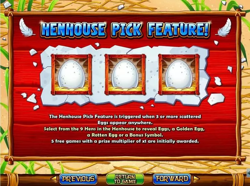 Hen House slots Info and Rules