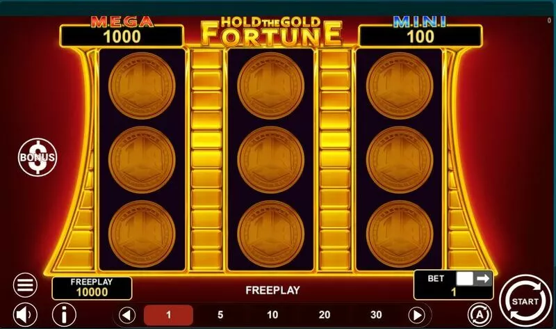 Hold The Gold Fortune slots Main Screen Reels
