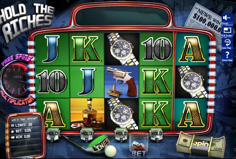 Hold The Riches slots Main Screen Reels