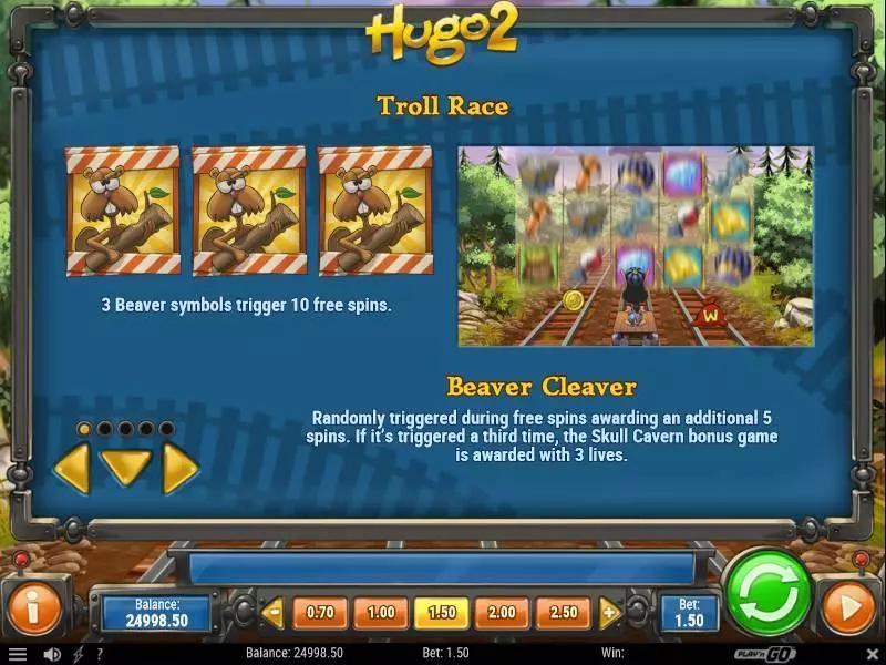Hugo 2 slots Bonus 3
