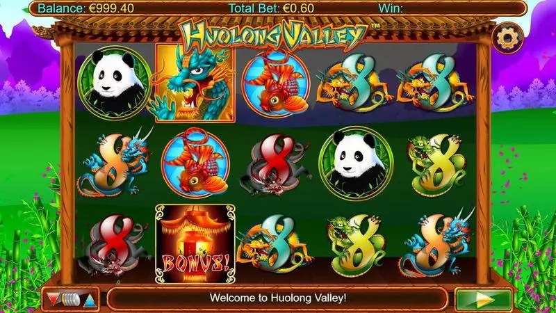 Huolong Valley slots Main Screen Reels