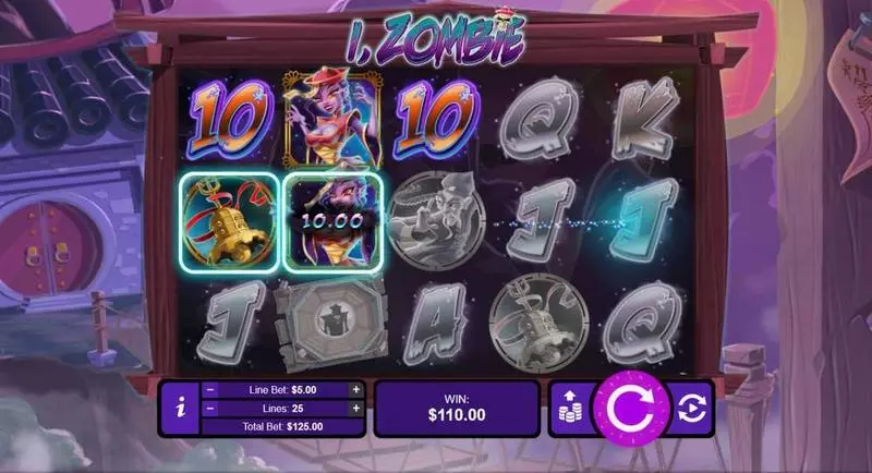 I, Zombie slots Introduction Screen