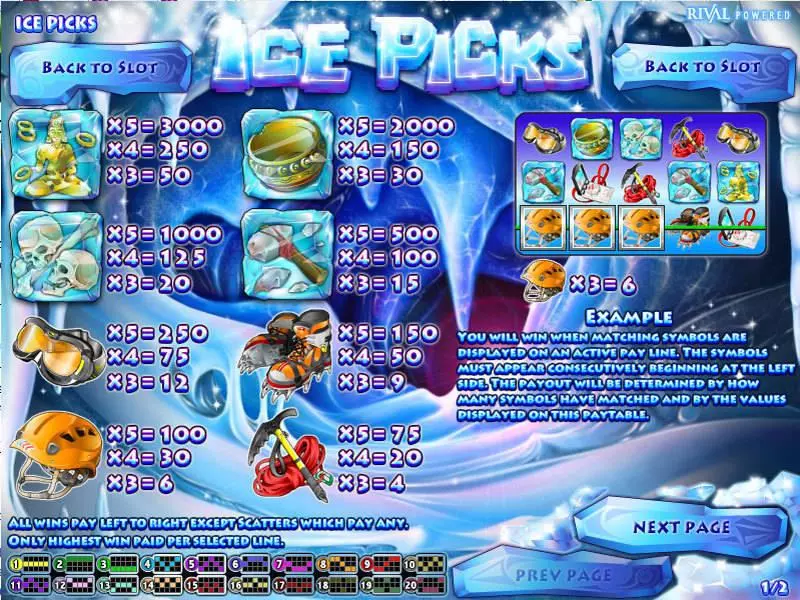 Ice Picks slots Info and Rules