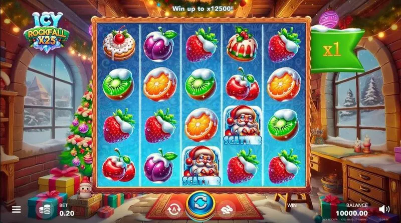 Icy Rockfall X25 slots Main Screen Reels