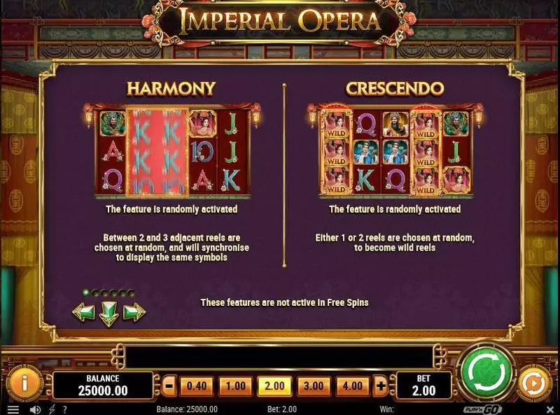 Imperial Opera slots Bonus 1