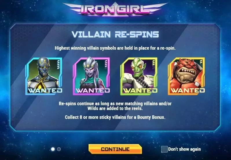 Iron Girl slots Info and Rules