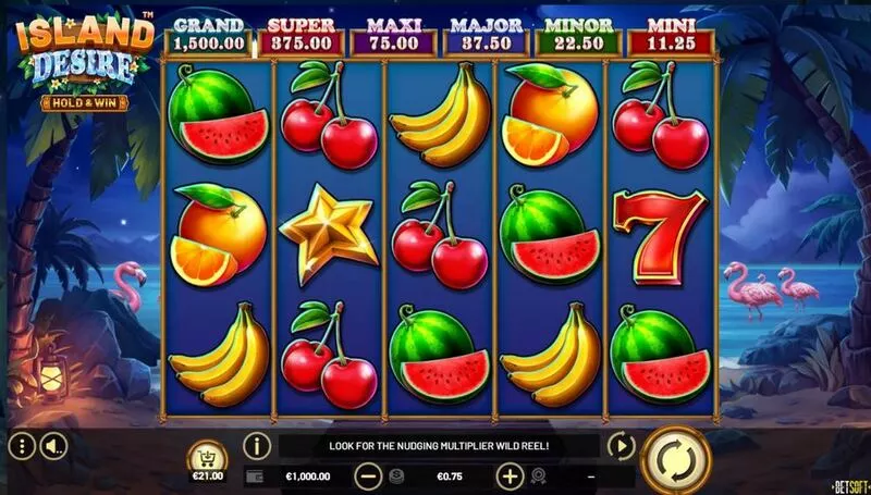 Island Desire - Hold & Win slots Main Screen Reels