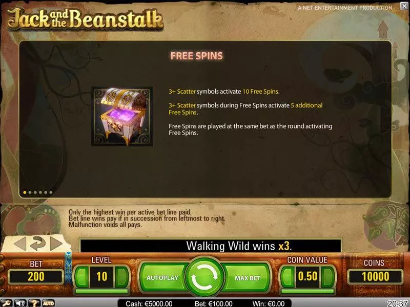 Jack and the Beanstalk slots Bonus 2