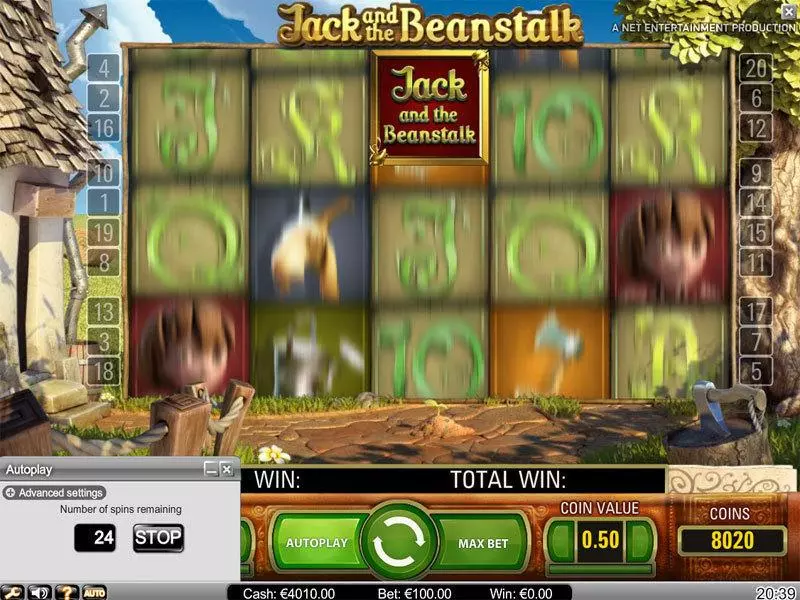 Jack and the Beanstalk slots Bonus 3