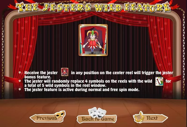 Jester's Wild slots Info and Rules