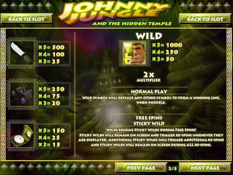 Johnny Jungle slots Bonus 2