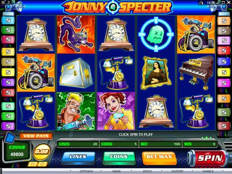 Jonny Specter slots Main Screen Reels