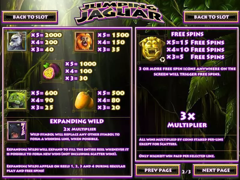 Jumping Jaguar slots Bonus 1