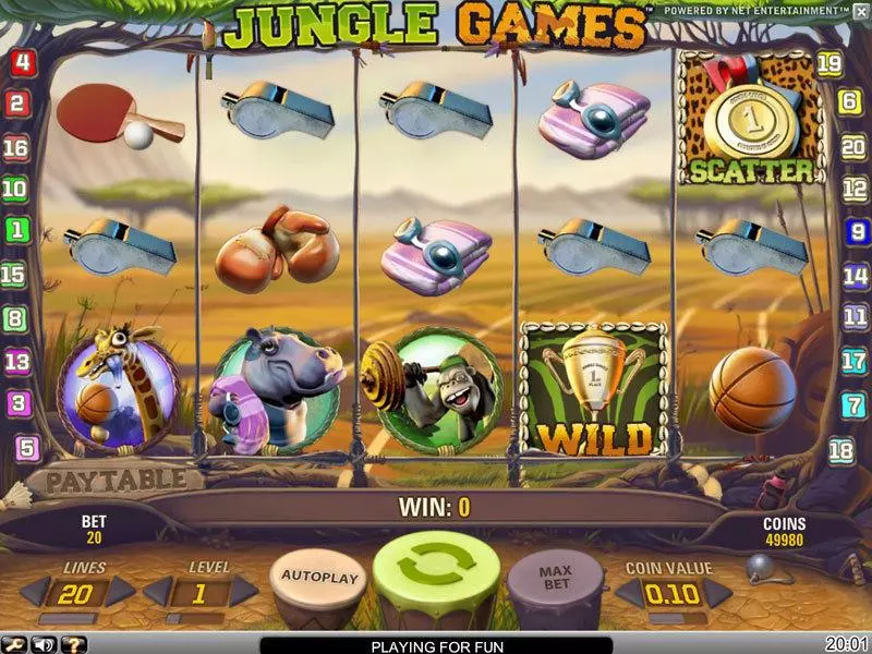 Jungle Games slots Main Screen Reels
