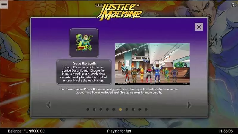 Justice Machine slots Bonus 1
