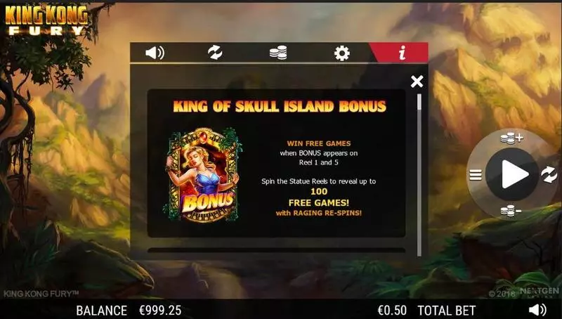 King Kong Fury  slots Info and Rules
