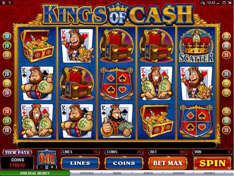 Kings of Cash slots Main Screen Reels