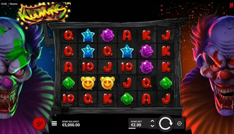 Klowns slots Main Screen Reels