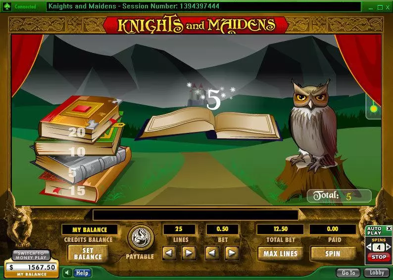 Knights and Maidens slots Bonus 1