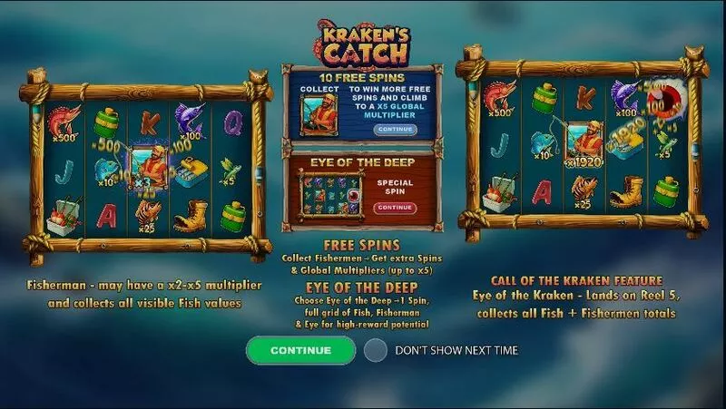 Kraken’s Catch slots Info and Rules