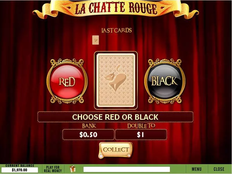 La Chatte Rouge slots Gamble Screen