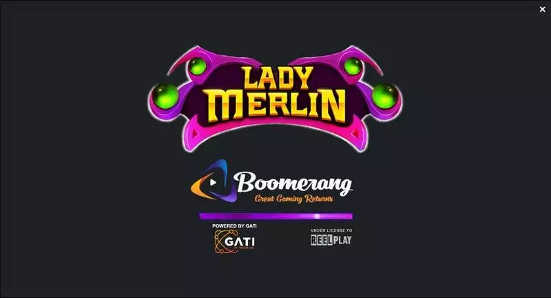 Lady Merlin slots Introduction Screen