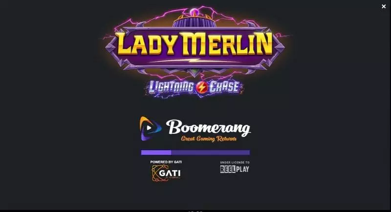 Lady Merlin Lightning Chase slots Introduction Screen
