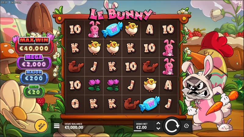 Le Bunny slots Main Screen Reels