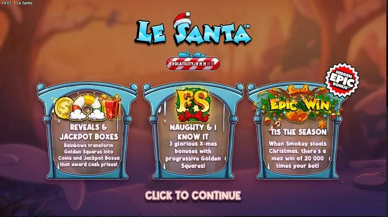 Le Santa slots Info and Rules