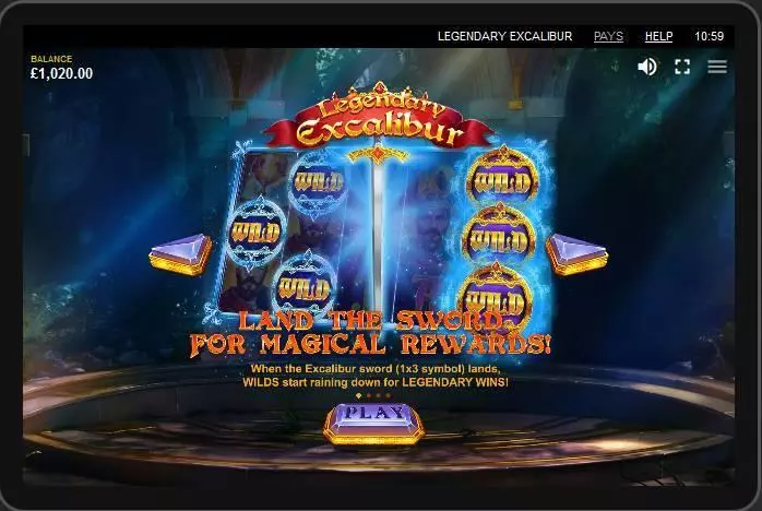 Legendary Excalibur slots Info and Rules