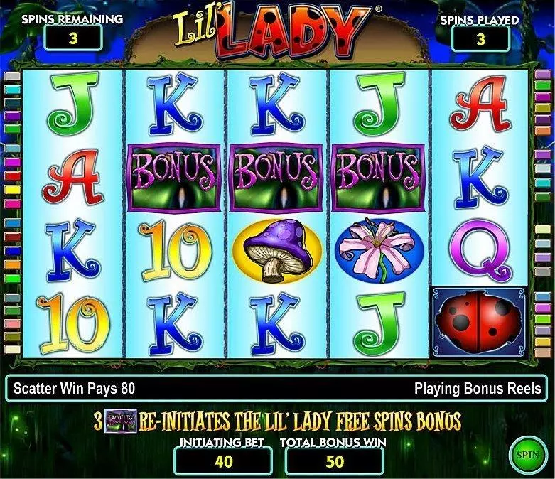 Lil’ Lady slots Introduction Screen