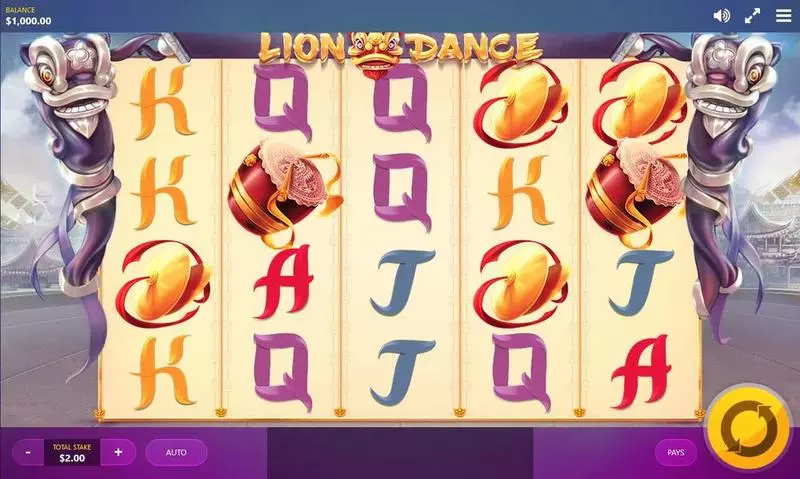 Lion Dance slots Main Screen Reels
