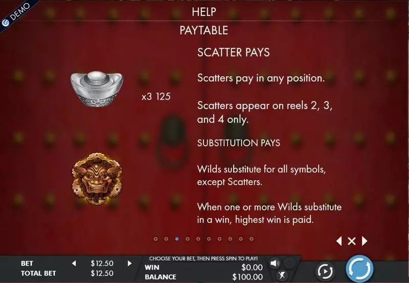 Lion's Fortune slots Info and Rules