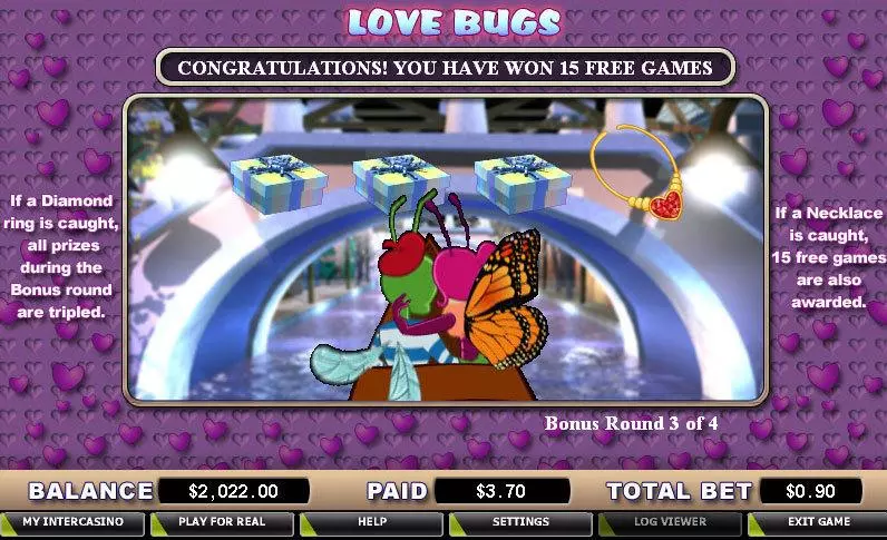 Love Bugs slots Bonus 1
